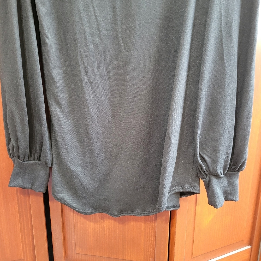 Acting Pro Black Bishop Long Sleeve Workwear Casual Tee | Medium - Picture 4 of 7